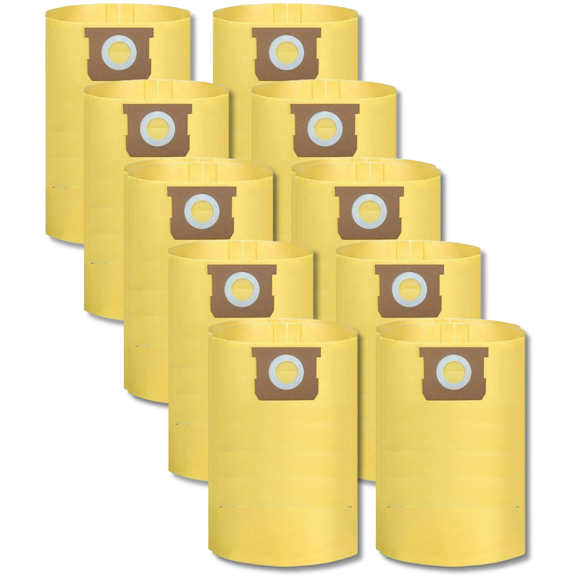 The Better Bundle 10-Pack High Efficiency Dust Filter Bag for Shop-Vac Type J 90673 fits 15-22 Gallon Models - VacBagsUSA